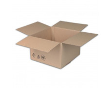 Krabica s klopou + recyklačné znaky 300x200x100 mm