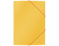 Kartónový obal s gumičkou Leitz Cosy hebký teplý žltý
