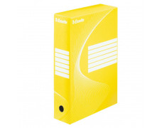 Archívny box Esselte 80mm žltý/biely