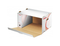 Archívna krabica s predným otváraním Esselte biela/červená 535x265x370 mm