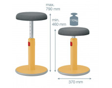 Ergonomická balančná stolička Leitz Cosy Ergo v teplá žltá