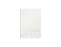 Záznamová kniha Leitz WOW A4 80 listov linajková perleťová biela