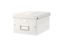 Stredná krabica Click & Store perleťovo biela