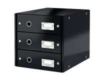 Zásuvkový box Leitz Click & Store 3 zásuvky čierny