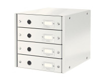 Zásuvkový box Leitz Click & Store 4 zásuvky biely