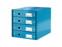 Zásuvkový box Leitz Click & Store 4 zásuvky modrý