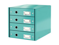 Zásuvkový box Leitz Click & Store 4 zásuvky ľadovo modrý