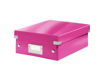 Malá organizačná škatuľa Click & Store ružová