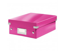 Malá organizačná krabica Click & Store ružová