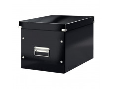 Štvorcová krabica Click & Store A4 čierna