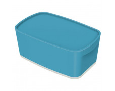 Úložný box s vekom Leitz MyBox, veľkosť S kľudná modrý