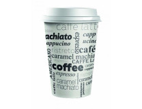 Plastové viečko biele 80 mm `Coffee to go` 100ks