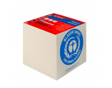 Blok kocka lepená Herlitz 90x90x90mm recyklovaná biela