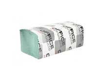 Papierové utierky Office Products ZZ 1-vrstvové zelené recykel (20 bal.)