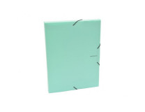 Plastový box s gumičkou Karton PP Pastelini zelený