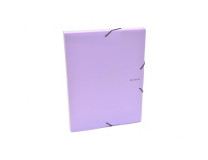 Plastový box s gumičkou Karton PP Pastelini fialový
