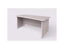 Pracovný stôl Lenza Wels, zúžený vľavo, 180x76,2x94,8/78cm, agát svetlý
