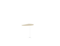 Doplnkový stôl bez nohy BASIC, 80x2,2x50cm, breza