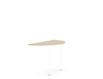 Doplnkový stôl bez nohy BASIC, 120x2,2x60cm, biela