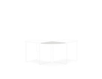 Doplnkový stôl bez nohy BASIC, 60x2,2x60cm, biela
