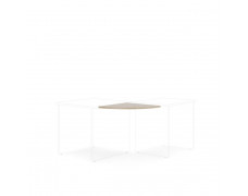Doplnkový stôl bez nohy BASIC, 60x2,2x60cm, dub Sonoma