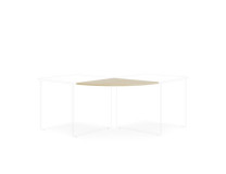 Doplnkový stôl bez nohy BASIC, 80x2,2x80cm, breza