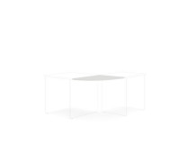 Doplnkový stôl bez nohy BASIC, 80x2,2x60cm, biela