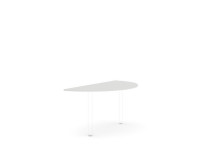 Doplnkový stôl bez nohy BASIC, 160x2,2x80cm, biela