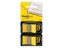 Záložky Post-it Index široké 25,4x43,2 žltá 2ks