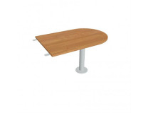Doplnkový stôl Cross, 120x75,5x80 cm, jelša/kov