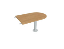 Doplnkový stôl Cross, 120x75,5x80 cm, dub/kov