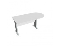 Doplnkový stôl Cross, 160x75,5x80 cm, biela/kov