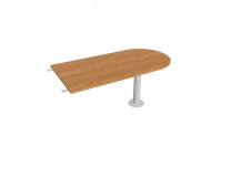 Doplnkový stôl Cross, 160x75,5x80 cm, jelša/kov