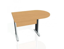 Doplnkový stôl Cross, 120x75,5x80 cm, buk/kov