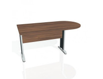 Doplnkový stôl Cross, 160x75,5x80 cm, orech/kov
