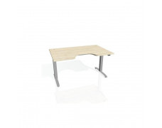Pracovný stôl Motion Ergo, ZO, 2S, 180x70,5-120,5x90 cm, agát/sivá