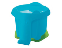 Plastový pohárik Pelikan na vodové farby v tvare slona, modrý