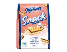 Oblátky Manner Snack Minis lieskovoorieškové 300 g