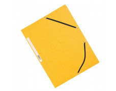 Kartónový obal hladký s gumičkou Q-CONNECT žltý