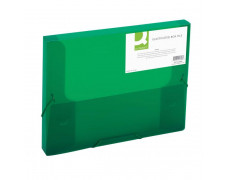 Plastový box s gumičkou Q-CONNECT zelený