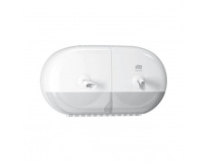Zásobník Tork SmartOne® mini dvojitý na toaletný papier v kotúči, biely
